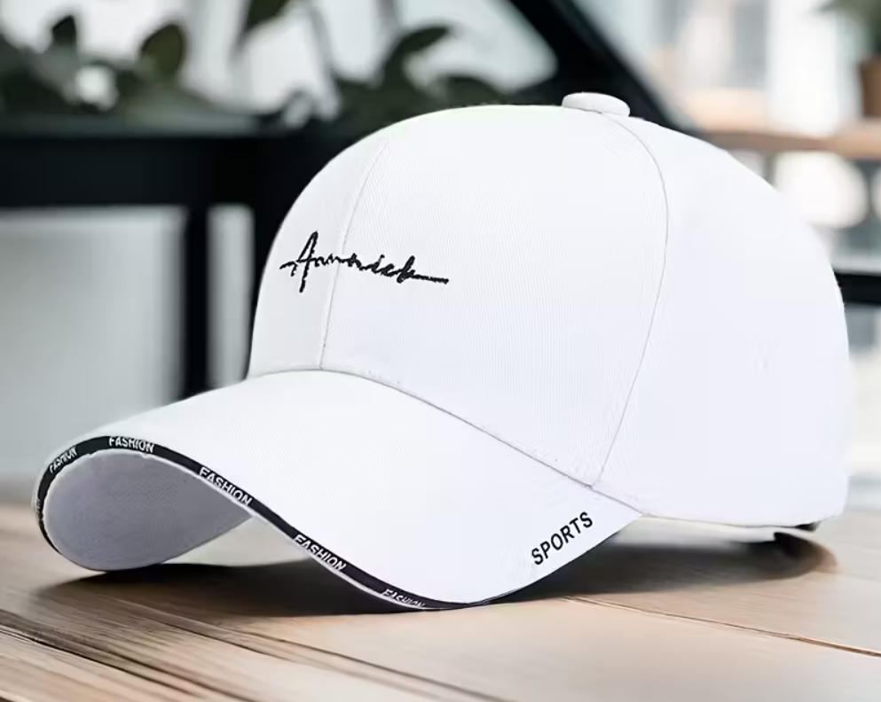 White Sporty Men's Cap